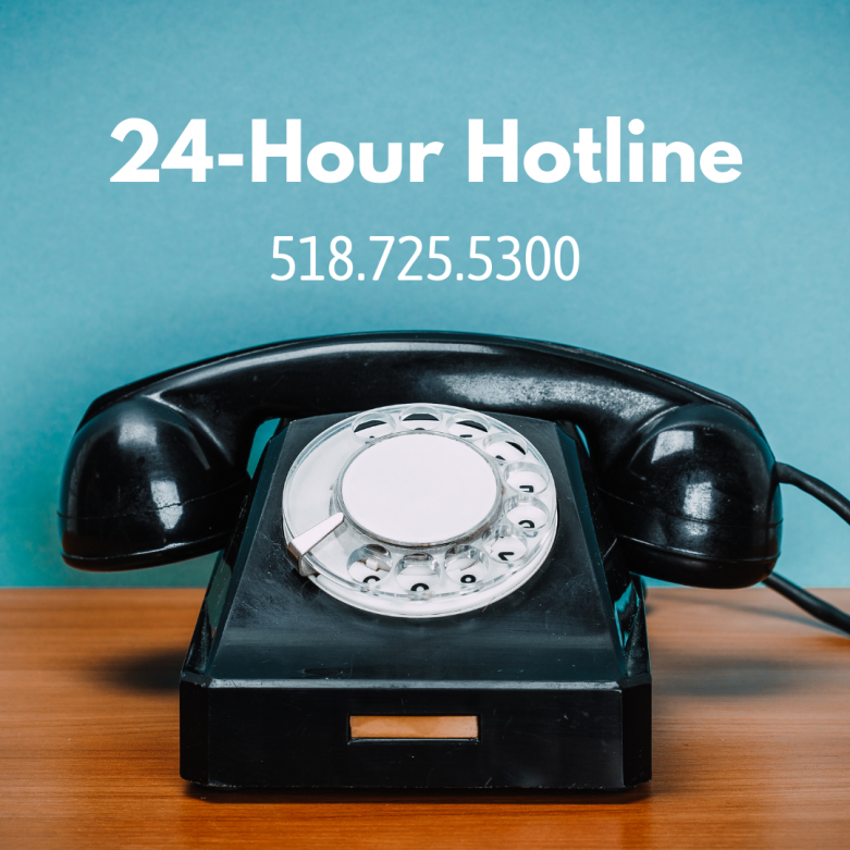 24-hour hotline 518.725.5300